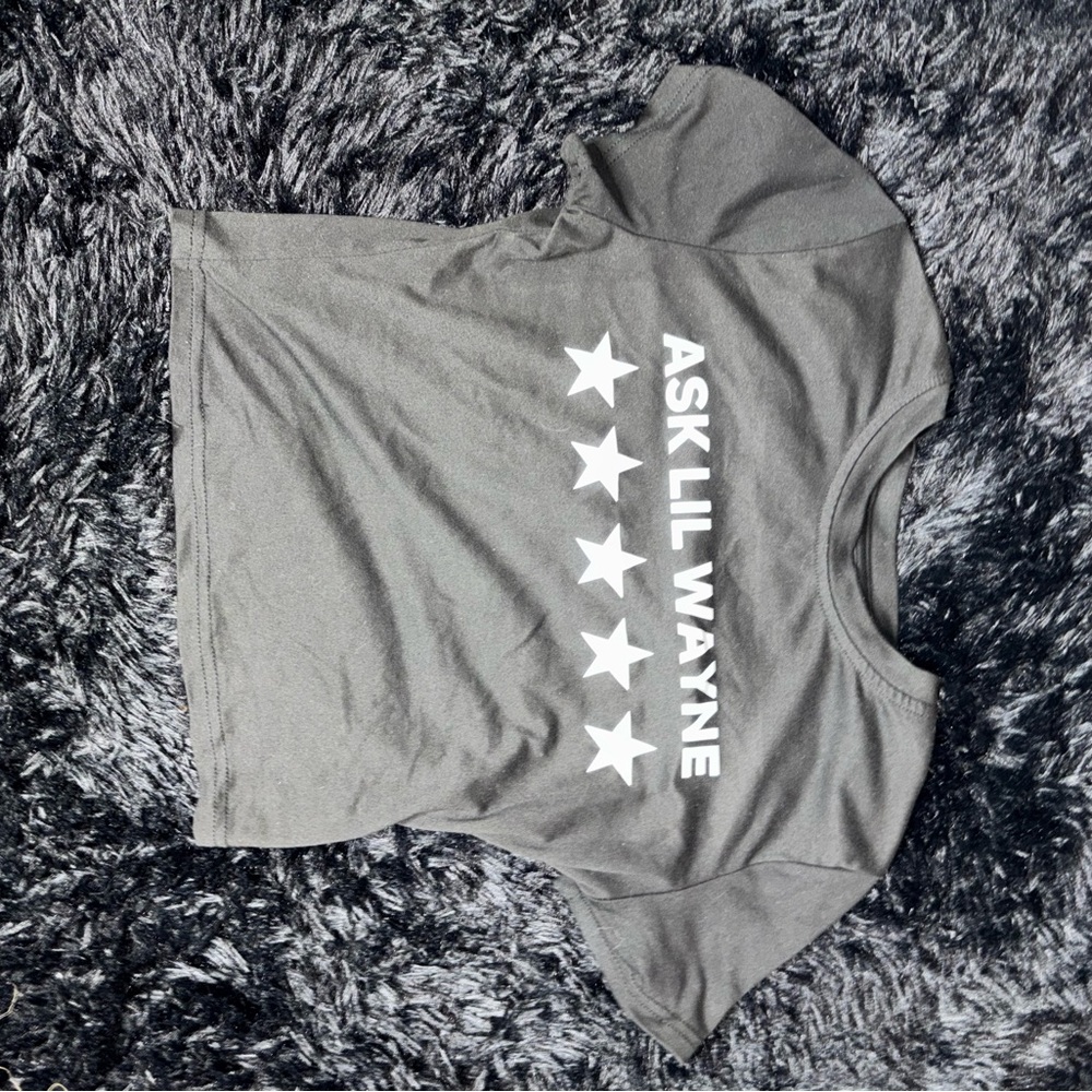 Gray Graphic Women's Top